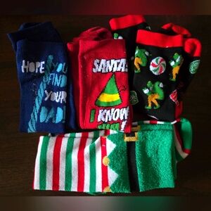 Elf movie socks set